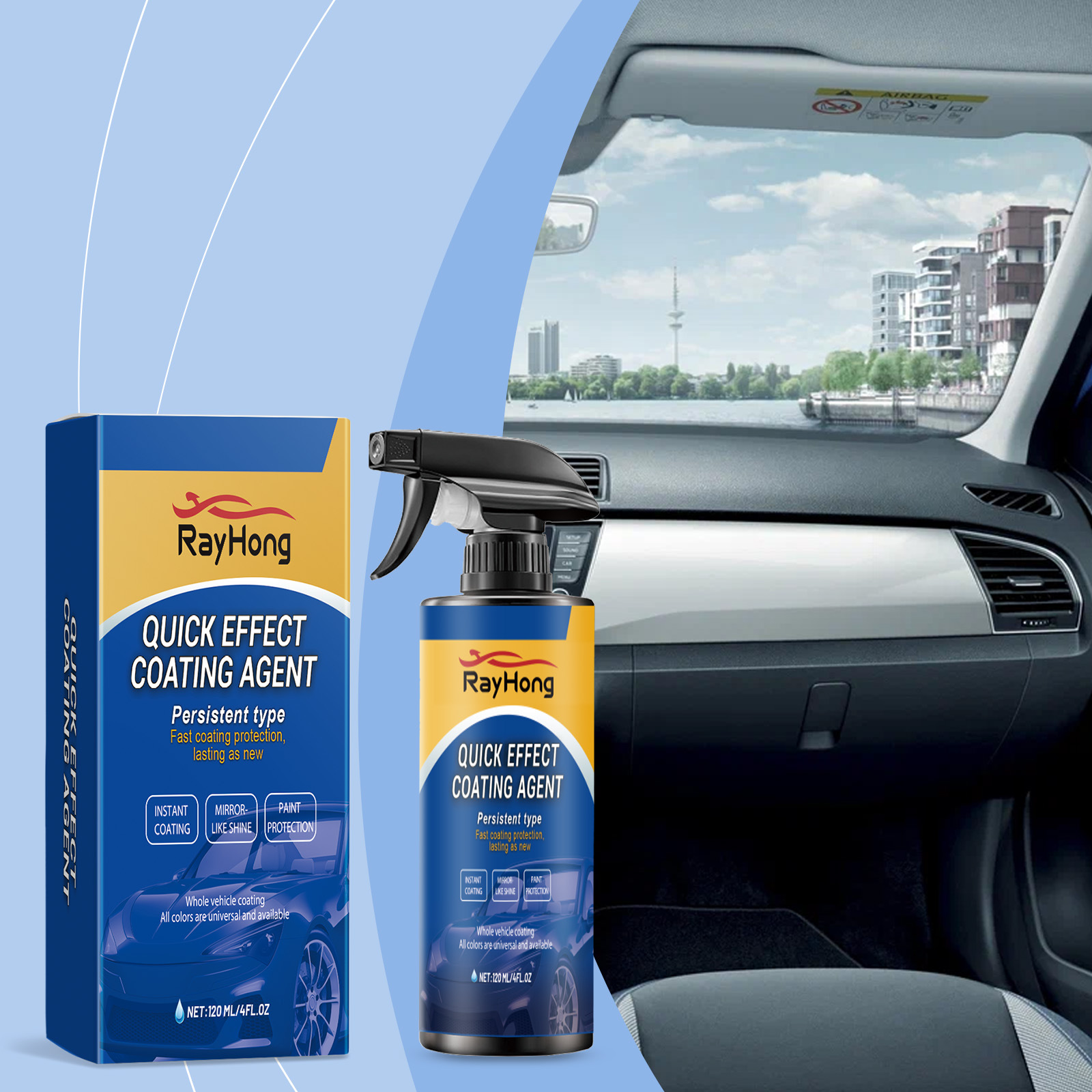 Car Wax Ceramic Coating - Spray per Rivestimento Ceramico Auto, Protezione