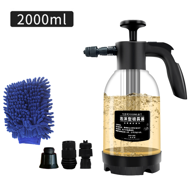 Foam Cannon Car Wash - Spruzzatore a schiuma manuale da 2L,