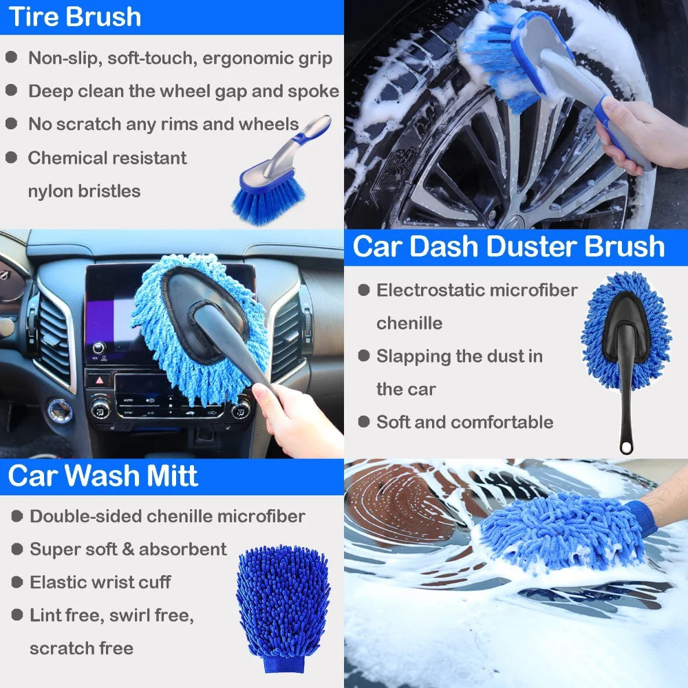 Set di spazzole per lavaggio a - Dirt Brush Interior recensione e prezzo